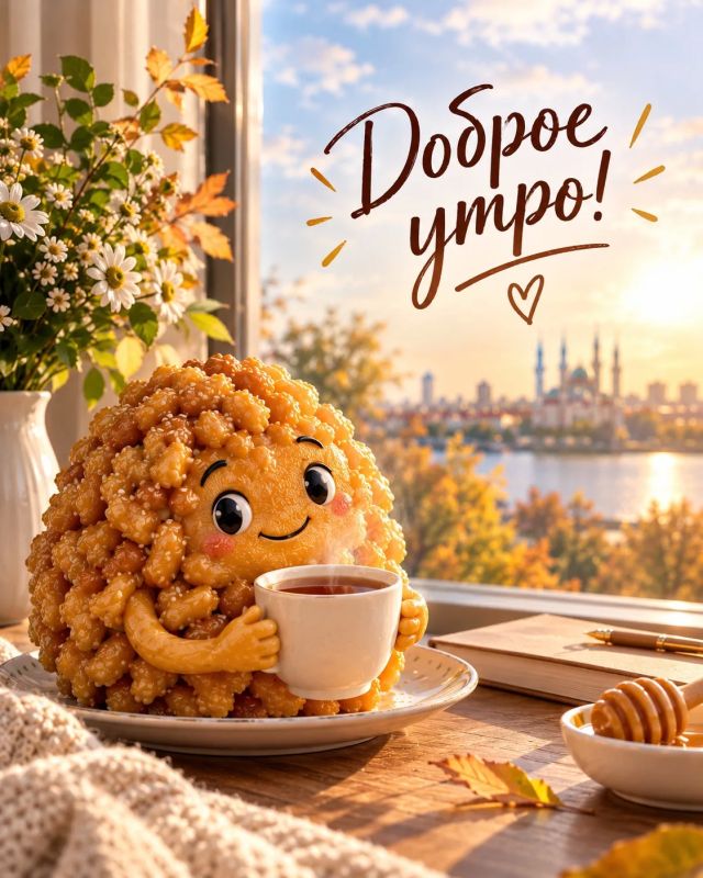 Доброе утро!. Пятница радует осенним солнцем! Сегодня обещает быть достаточно комфортный день: облака будут сменяться прояснениями, а дождь, по прогнозу, не ожидается