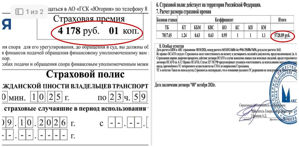 В 2026 году стоимость полиса ОСАГО в России уверенно поползла вверх: средняя цена страховки перевалила за 8 тысяч рублей, поднявшись примерно на 8% по сравнению с прошлым годом