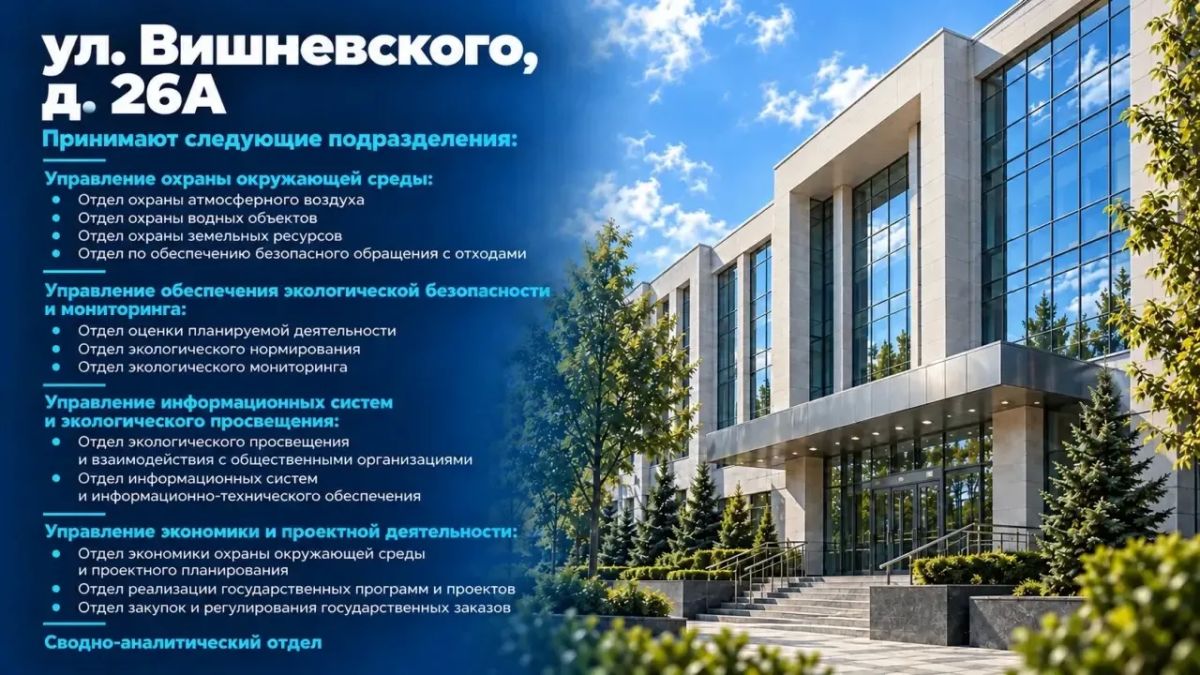 Напоминаем о временном переезде подразделений Минэкологии РТ! Напоминаем о временном переезде подразделений Минэкологии РТ!