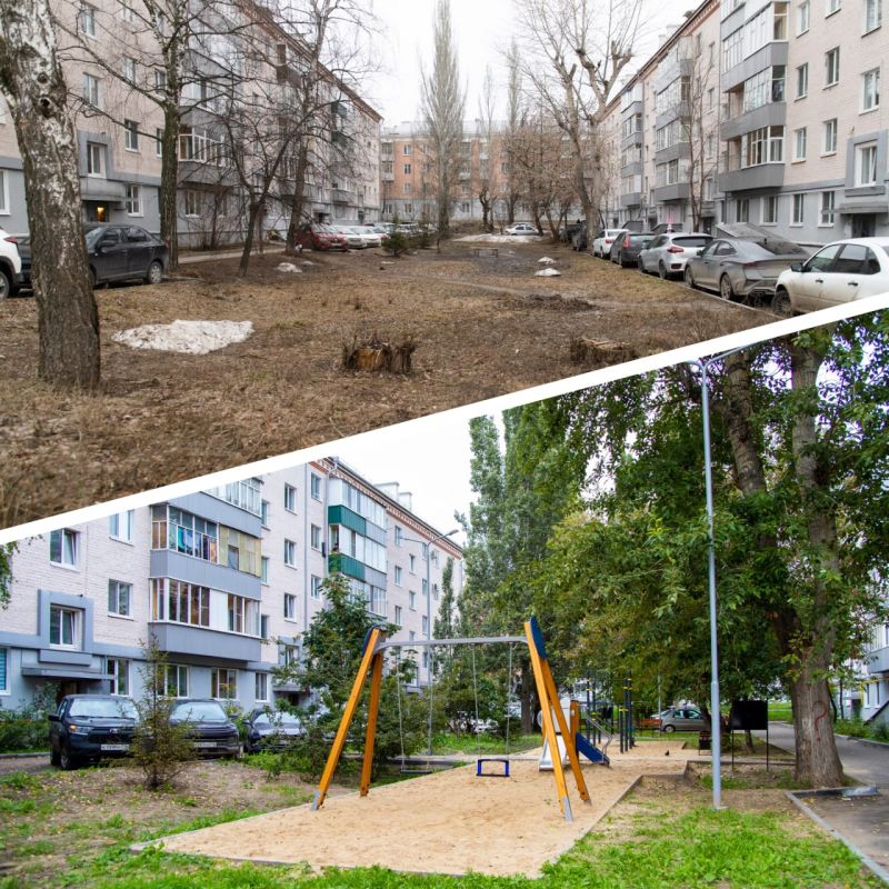 Такое до/после уважаемо. По программе «Наш двор» на ул.Красикова, 4, 6 заменили асфальт, освещение, ливневую канализацию