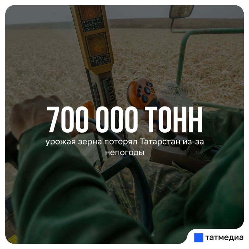 В Татарстане во время уборочных работ осадки превысили норму в 1,5 раза