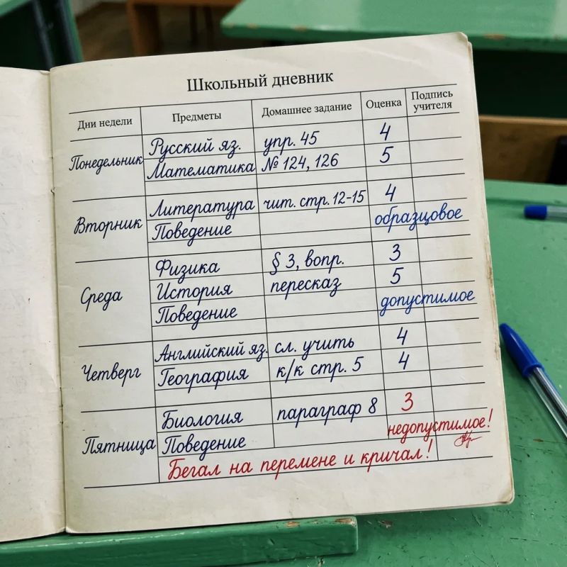 В российских школах за поведение учеников теперь будут ставить оценки