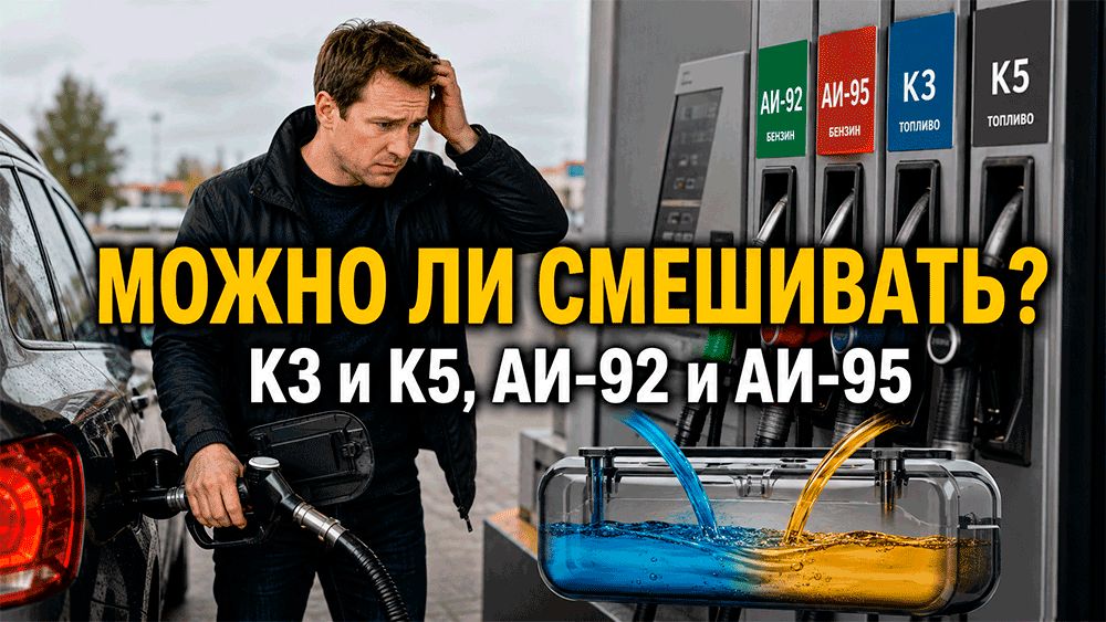 92-й с 95-м, К3 с К5: можно ли смешивать бензин и чем это грозит двигателю