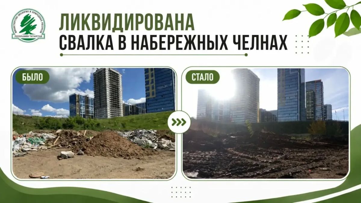 Свалку в Набережных Челнах ликвидировали после предостережения экологов